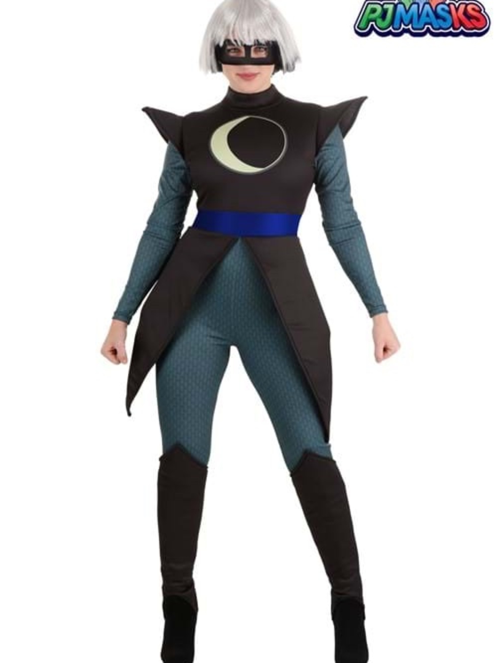 Halloween - Luna Girl Adult Costume - Black, Dark Teal - PJ Masks
